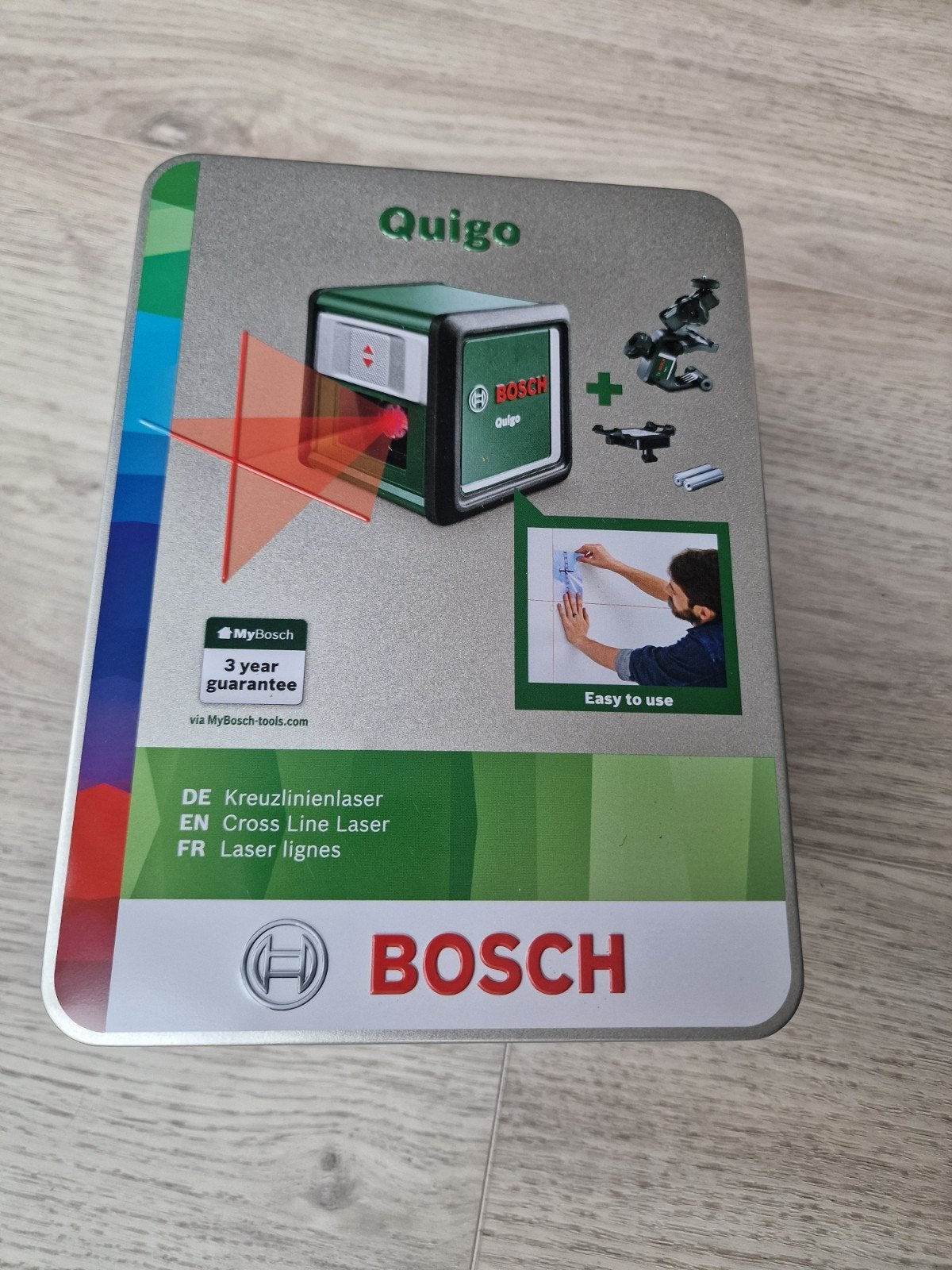 Bosch Quigo kruislijnlaser - Zo goed als nieuw, Ophalen of Verzenden, Zo goed als nieuw, Overige meters