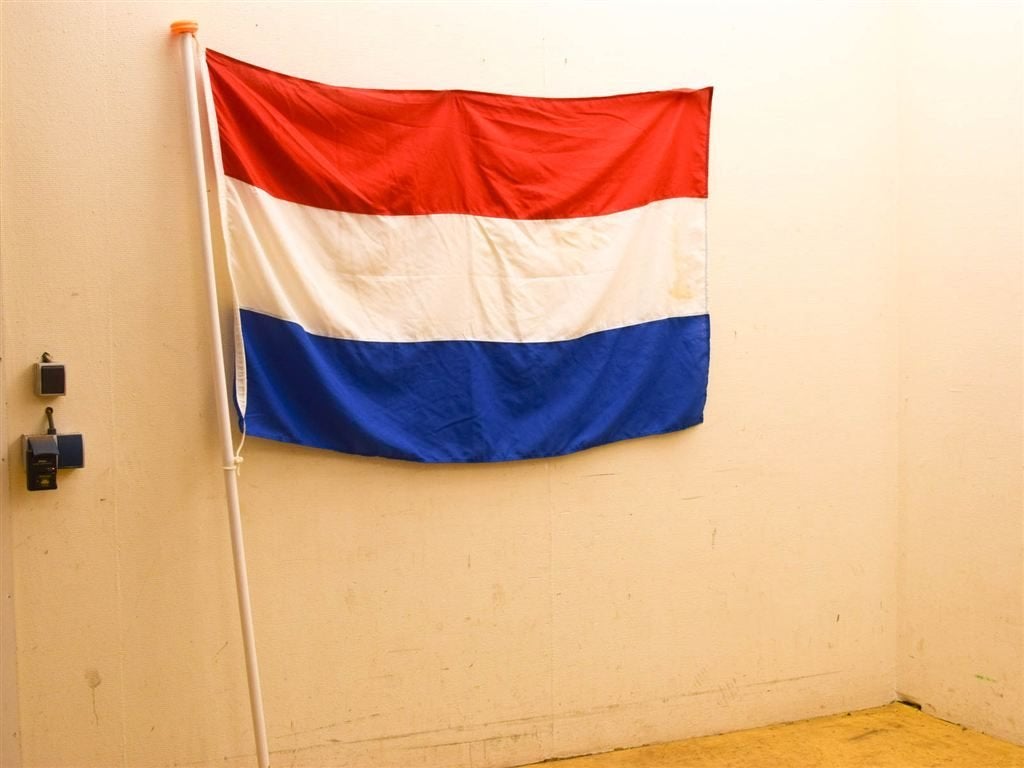 Nederlandse vlag met vlaggenstok 52138, Ophalen of Verzenden, Gebruikt