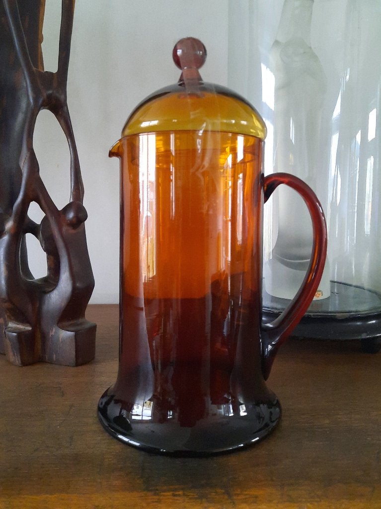 Vintage Glazen Kan Met Deksel - Per Lütken voor Holmegaard, Antiek en Kunst, Ophalen