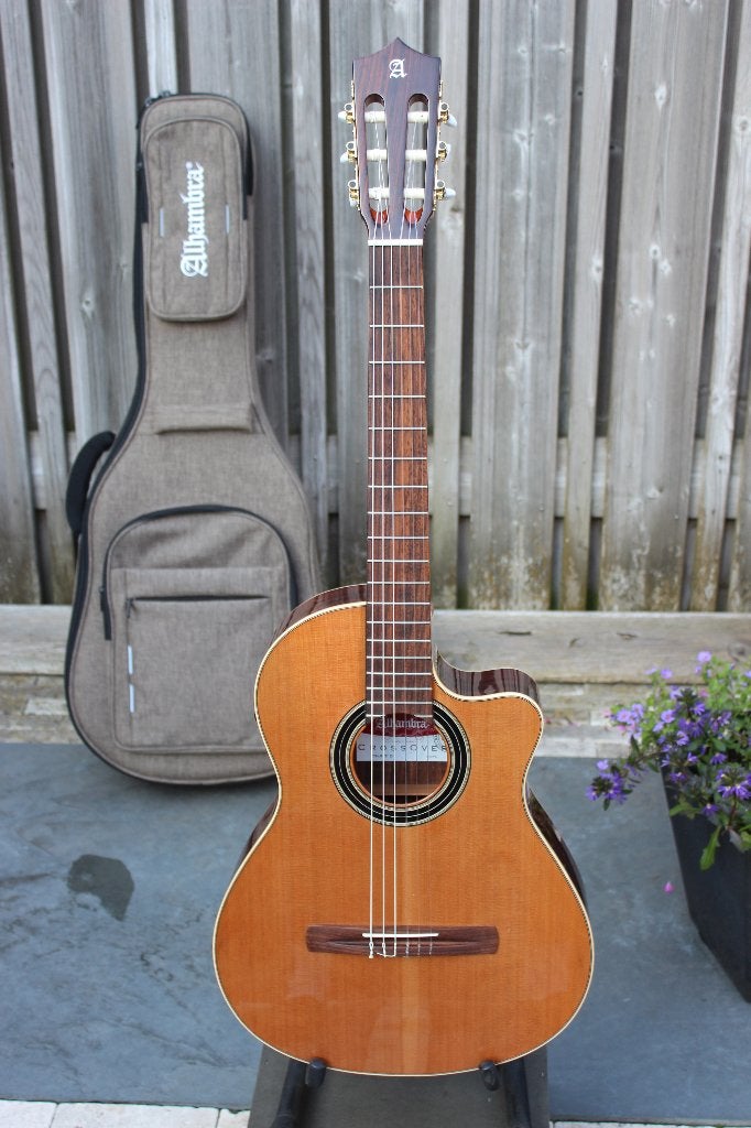 Alhambra CS-LR "S" E1 crossover semi/akoestisch, Muziek en Instrumenten, Snaarinstrumenten | Gitaren | Akoestisch, Zo goed als nieuw