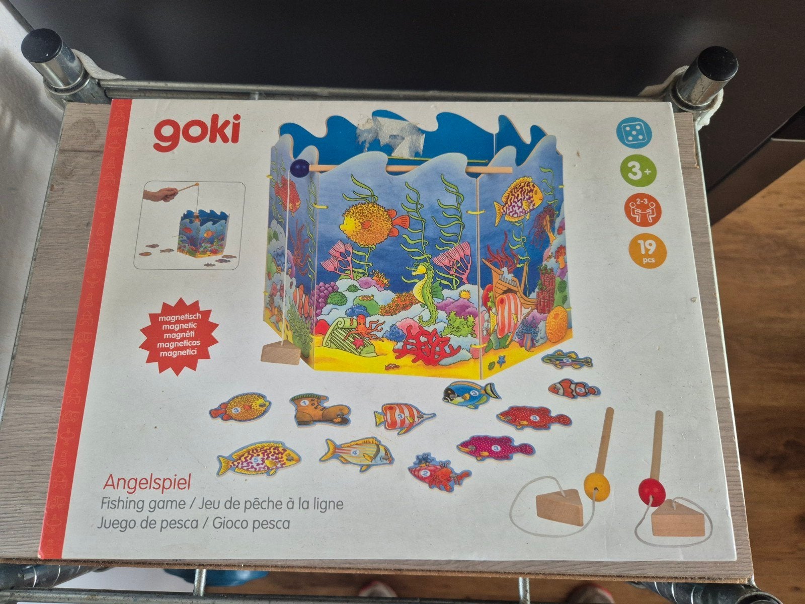Goki visspel, Hobby en Vrije tijd, Ophalen of Verzenden, Zo goed als nieuw, Goki