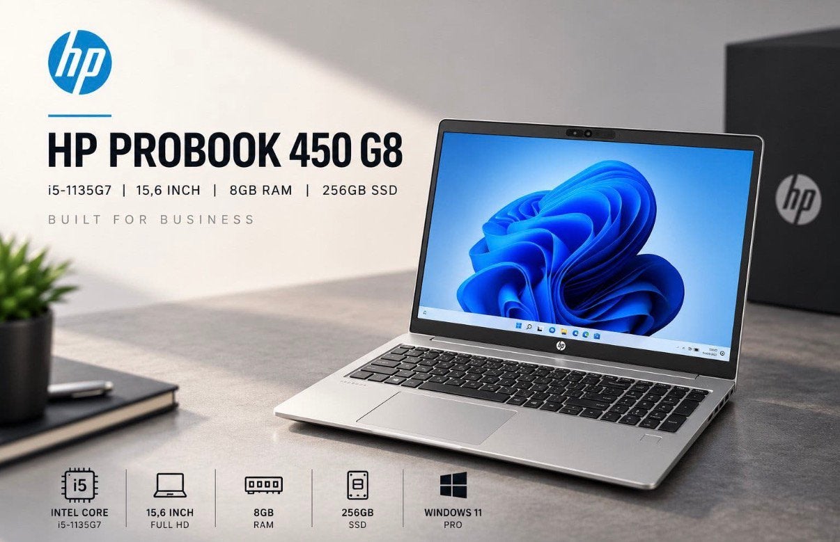HP ProBook 450 G8 | i5-1135G7 | 8GB RAM | 256GB SSD | 15,6”, Computers en Software, Ophalen, Hp, 256 GB, Met videokaart