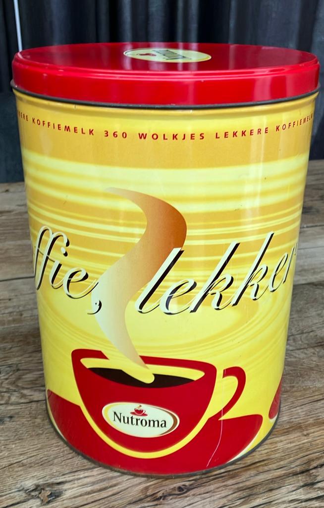 Groot blik Nutroma koffiemelk, Verzamelen, Ophalen of Verzenden, Zo goed als nieuw, Verpakking