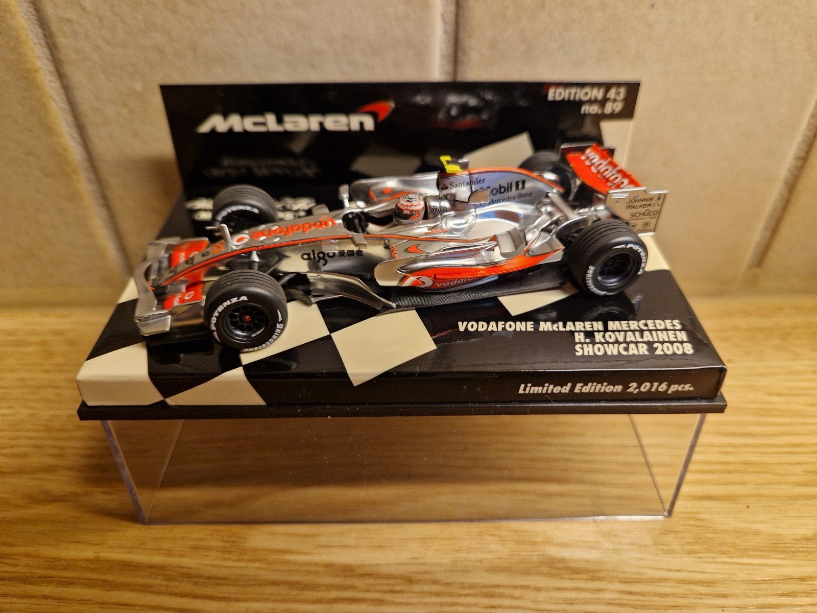 f1 Vodafone mclaren mercedes mp4/23 Heikki kovalainen 2008 s, Ophalen of Verzenden, Zo goed als nieuw, Auto, MiniChamps