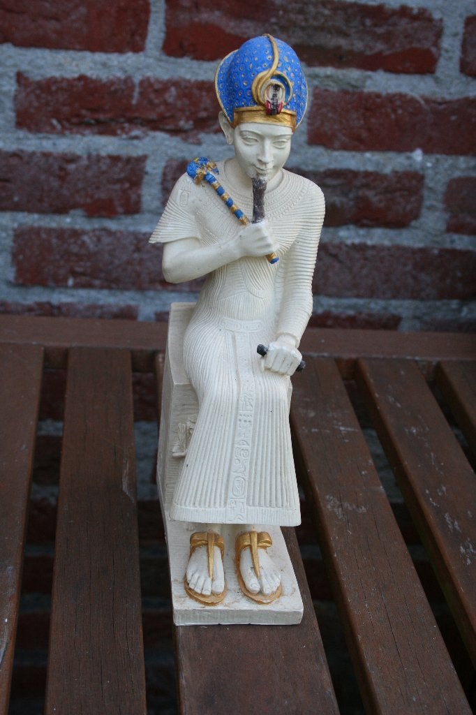 egyptisch beeld composiet 25 cm, Ophalen of Verzenden, Zo goed als nieuw, Overige typen