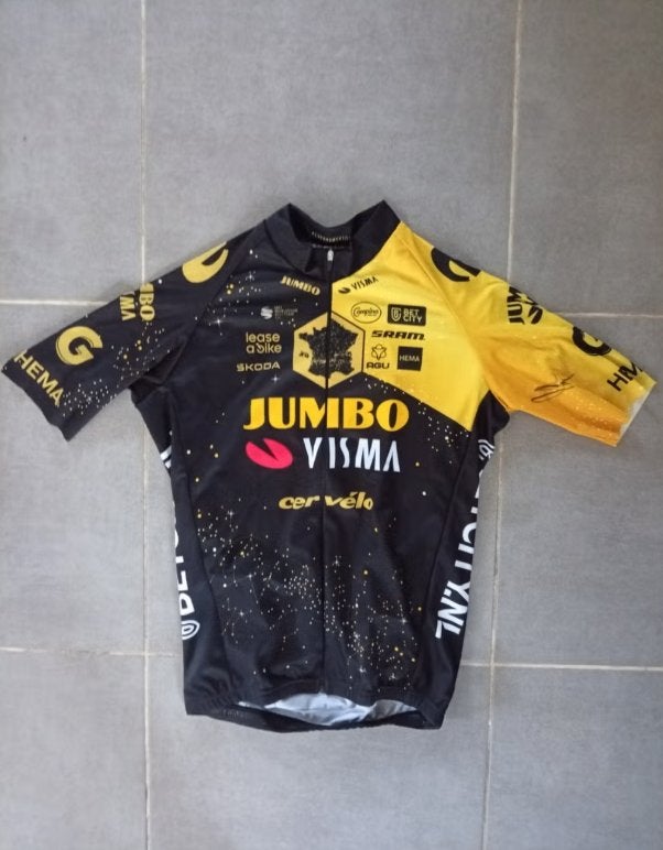 Wielertrui Jumbo Visma 2022 TDF, Heren, Ophalen of Verzenden, Zo goed als nieuw, L