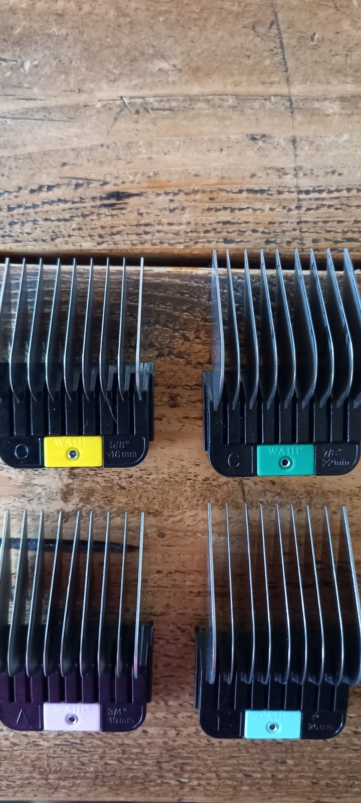 Wahl opzetkammen tondeuse hond 16, 19, 22 en 25 mm, Ophalen of Verzenden, Gebruikt