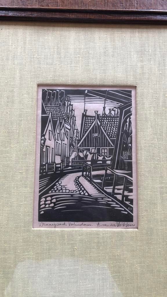 Oude houtsnede, Antiek en Kunst, Kunst | Etsen en Gravures, Ophalen of Verzenden