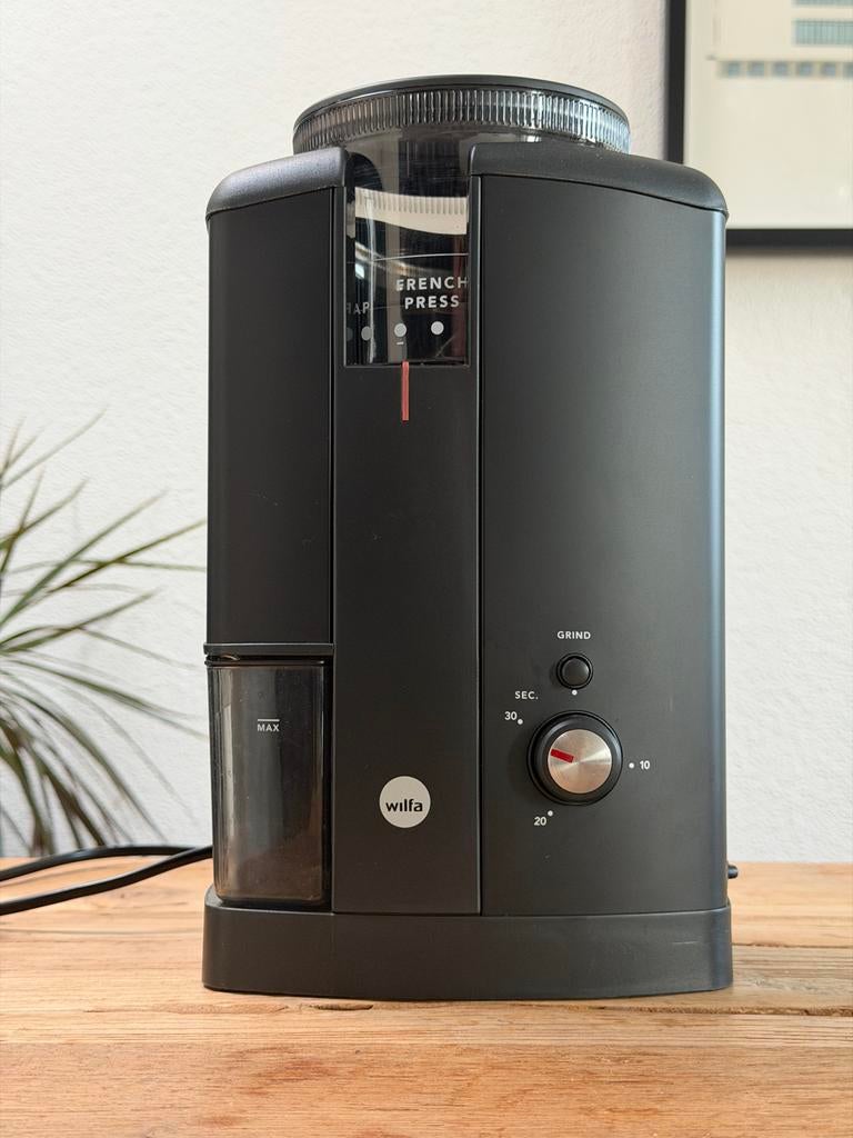 Wilfa Svart Aroma Koffiemolen zwart, Ophalen of Verzenden, Zo goed als nieuw, Overige modellen, Koffiebonen