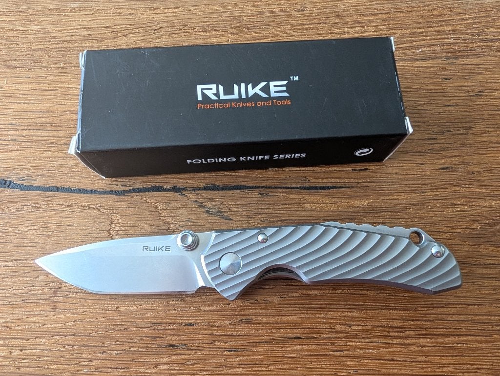 Ruike M671-TZ Titanium Zakmes (Nieuw in doos), Ophalen of Verzenden, Zo goed als nieuw