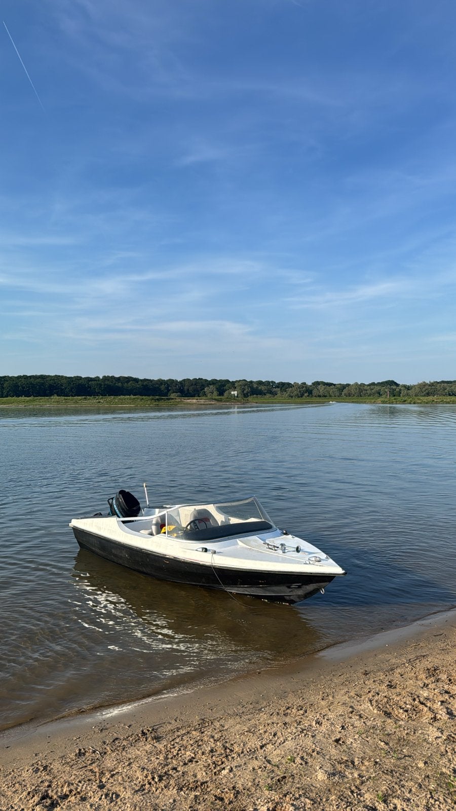 speedboot met 50pk  en trailer, Watersport en Boten, Speedboten, Gebruikt, Benzine, Minder dan 70 pk, Buitenboordmotor, Polyester