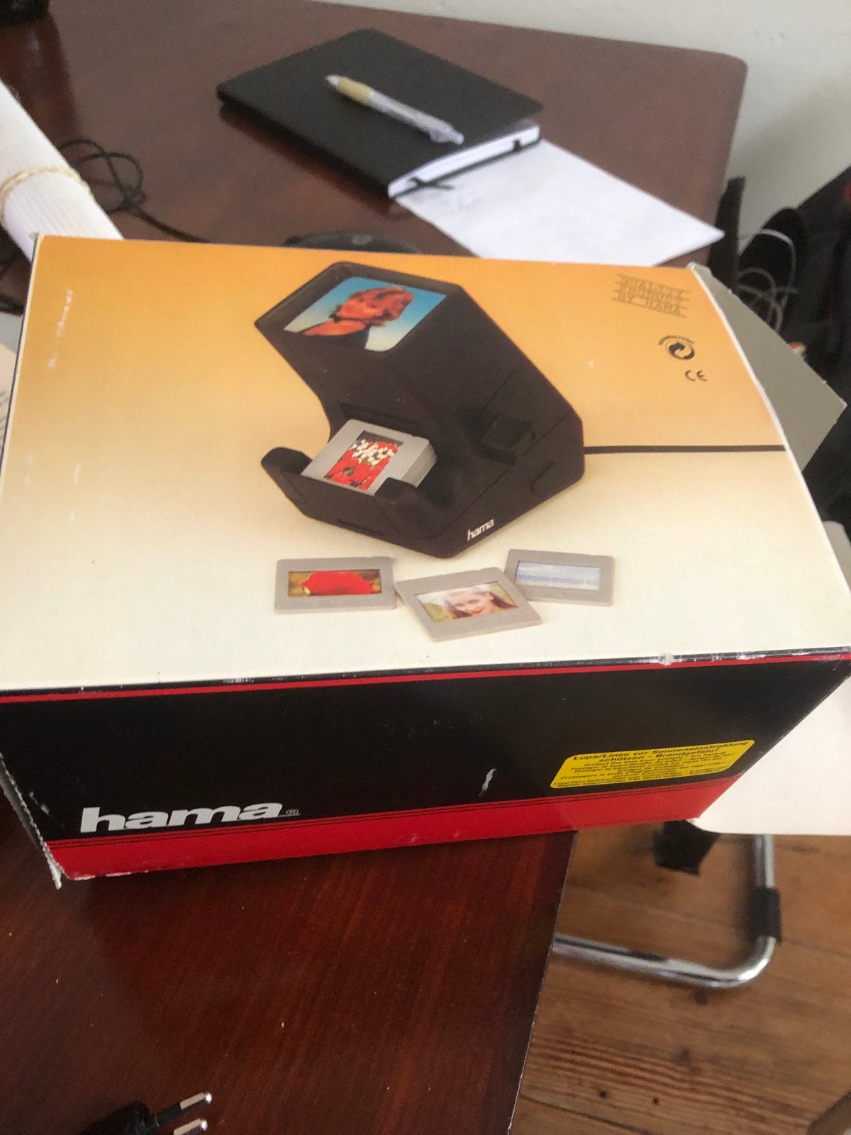 Hama Diaprojector/Filmviewer met Scherm, Ophalen of Verzenden, Gebruikt, Met scherm