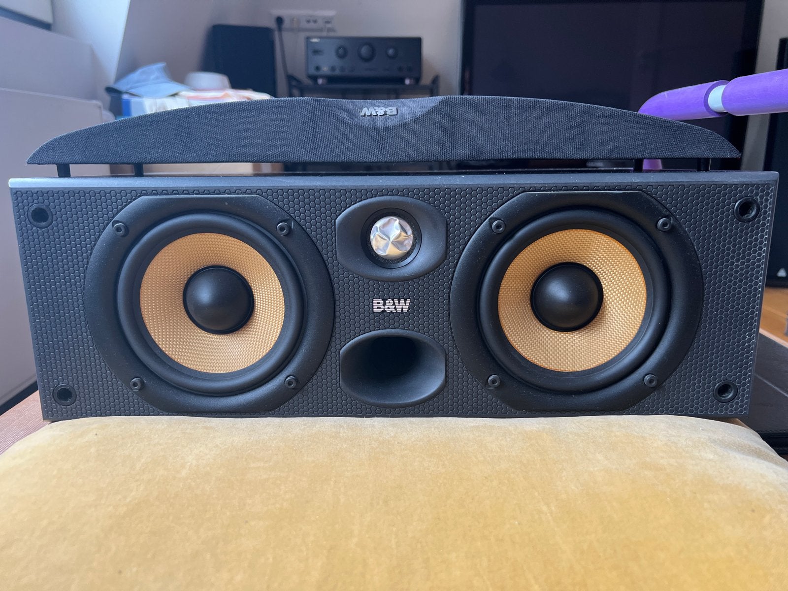 B&W CC6 S2 Center Speaker (120W) - Goed Geluid!, Gebruikt, Ophalen of Verzenden, 60 tot 120 watt, Bowers & Wilkins (B&W)