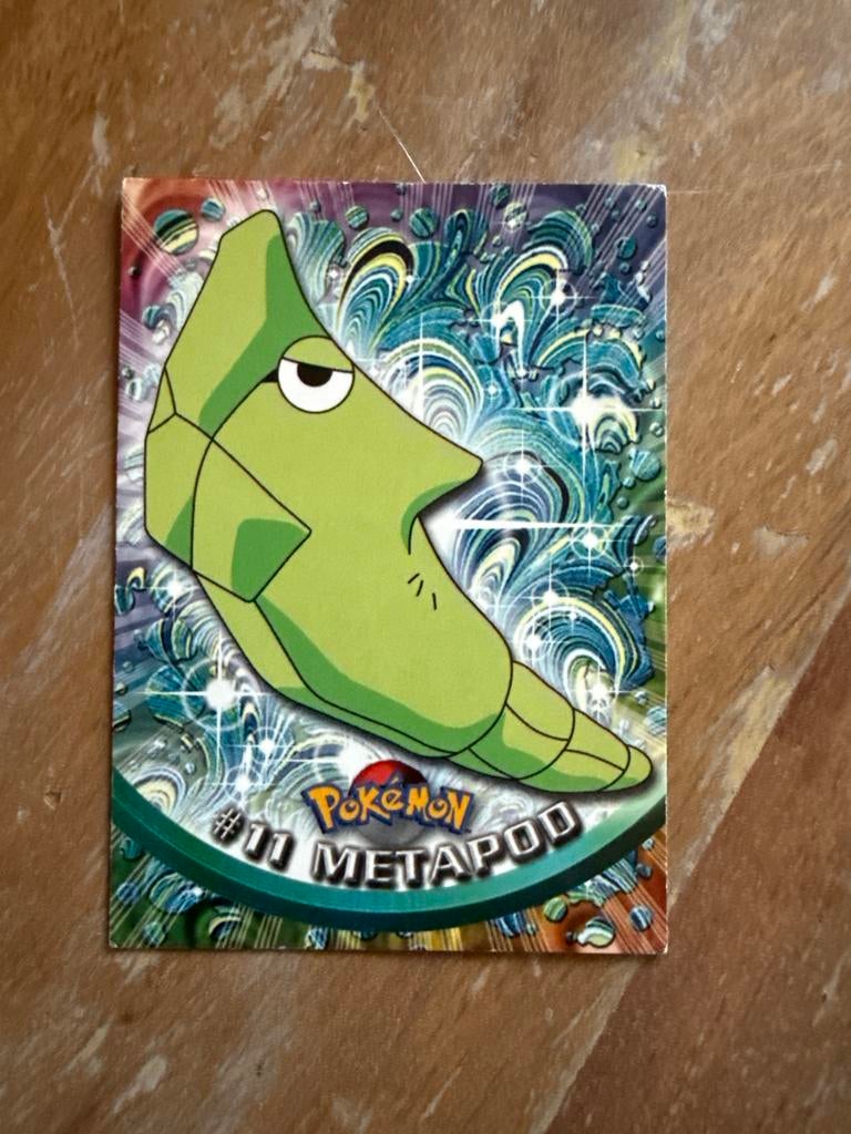 Pokémon Metapod #11 Topps TV Animation Edition Kaart, Ophalen of Verzenden, Gebruikt, Losse kaart