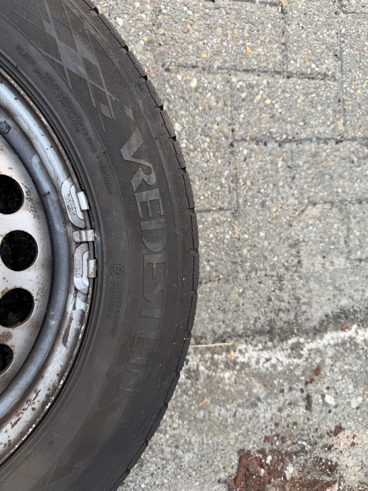 Winterbanden op stalen velg VW (transporter of golf)-, Ophalen, 16 inch, Banden en Velgen, Bestelwagen