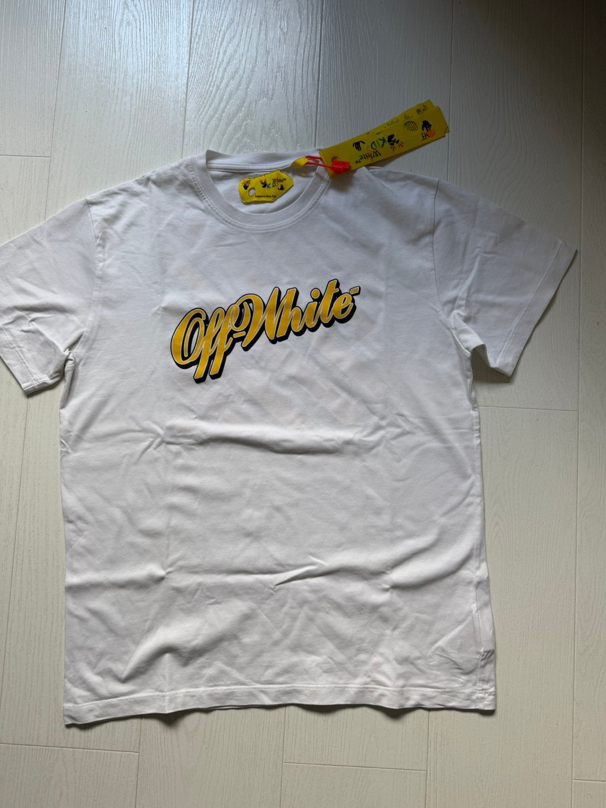 Off-White shirtje maat 12 jr., Kinderen en Baby's, Kinderkleding | Maat 152, Verzenden, Gebruikt, Jongen of Meisje, Shirt of Longsleeve