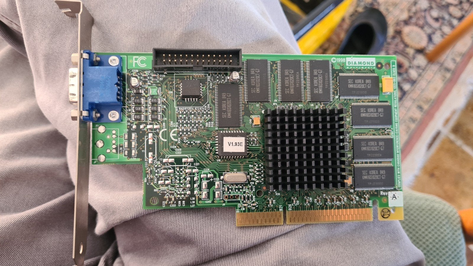 Vintage Diamond Stealth 3D 2000 Pro Videokaart (VGA), Computers en Software, Videokaarten, Ophalen, Gebruikt, Overige soorten