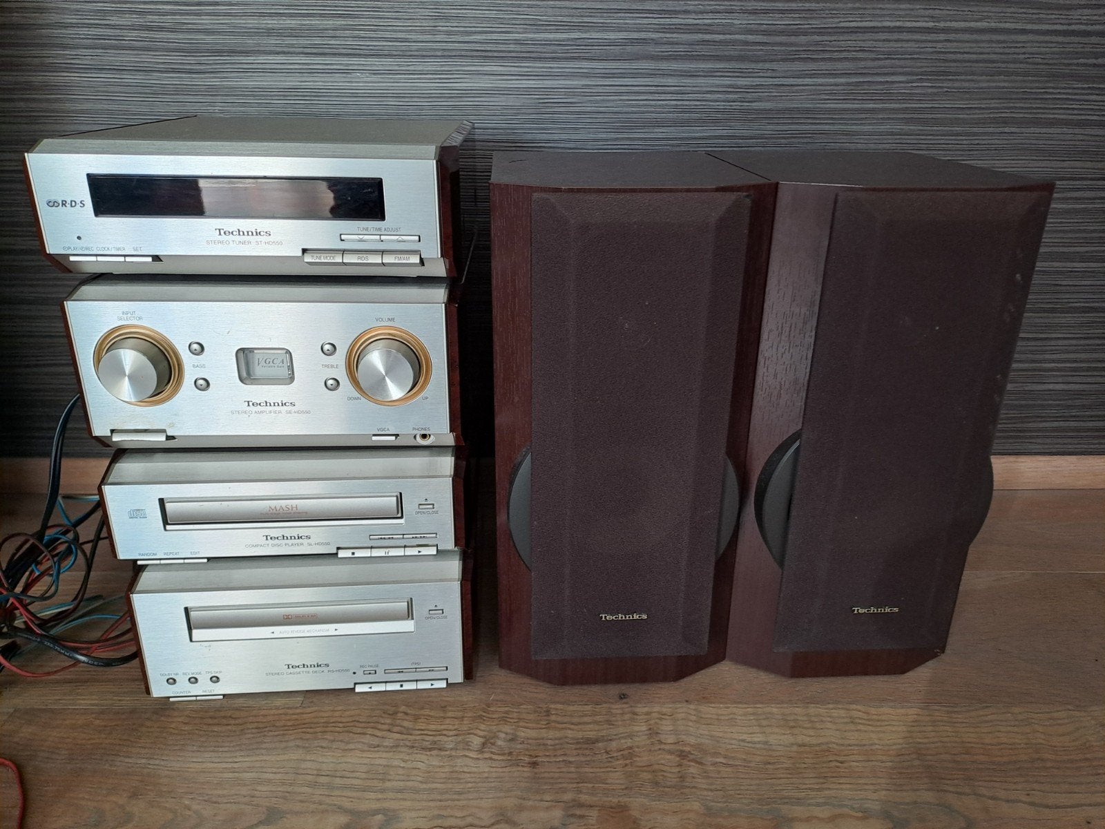 Technics SC-HD550 Hifi Set met Speakers en Handleiding, Overige merken, Gebruikt, Cassettedeck, Losse componenten