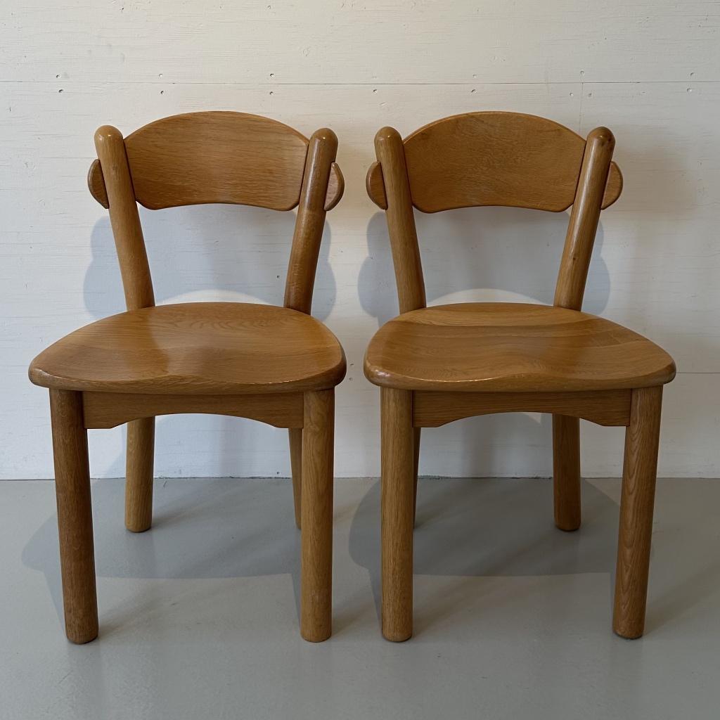 4 Danish solid pine chairs by Rainer Daumiller, Huis en Inrichting, Stoelen, Zo goed als nieuw, Vier, Hout, Bruin, Ophalen