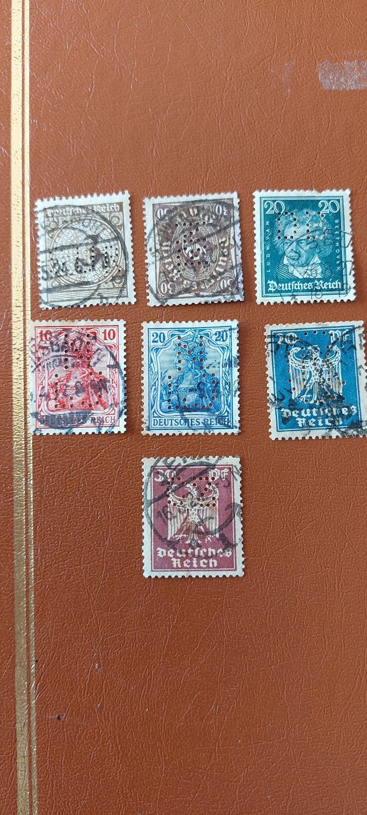 Duitse rijk geperforeerd, Ophalen of Verzenden, Duitse Keizerrijk, Gestempeld
