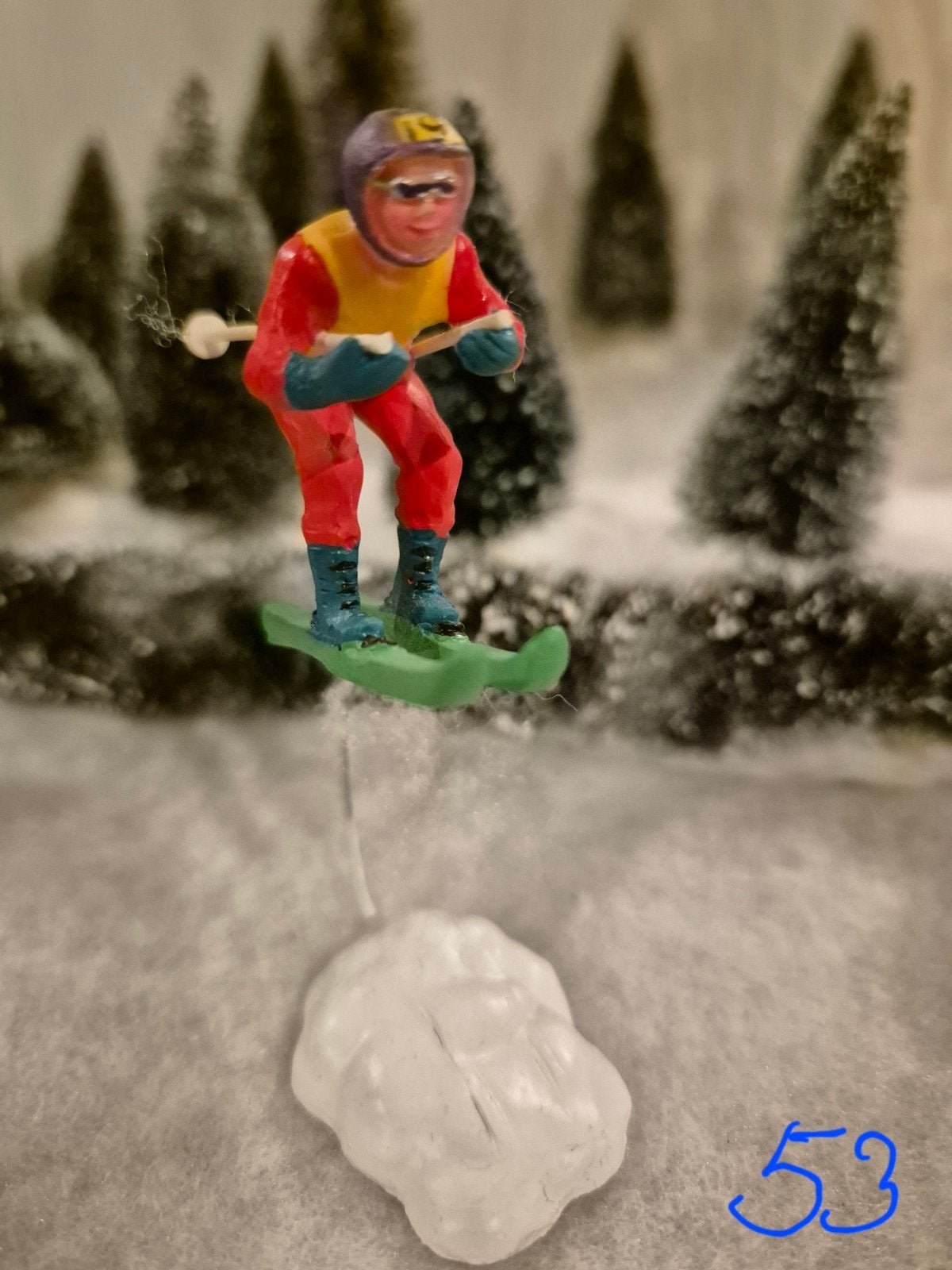 LEMAX springende skiër / Ski jumper, Ophalen of Verzenden, Zo goed als nieuw