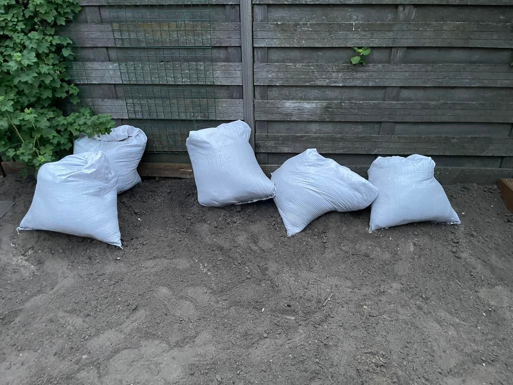 Gratis zand, Tuin en Terras, Zand, Ophalen, Gebruikt, Ophoogzand