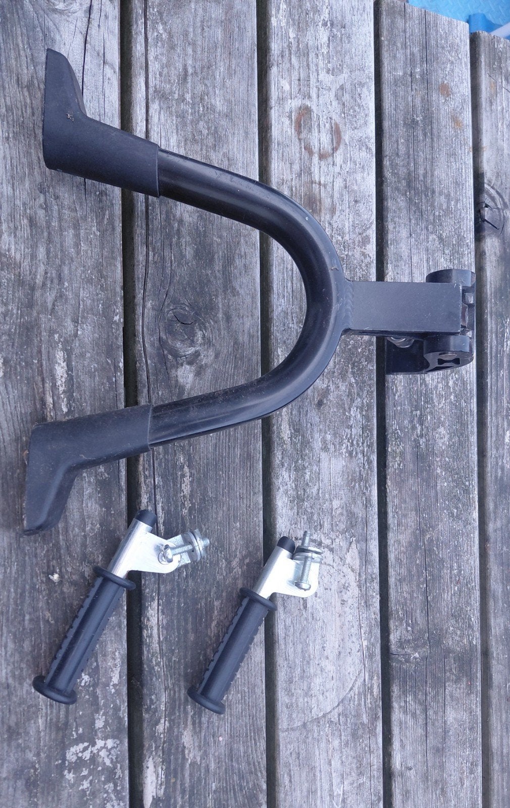 fietsstandaard + voetsteunen, Verzenden