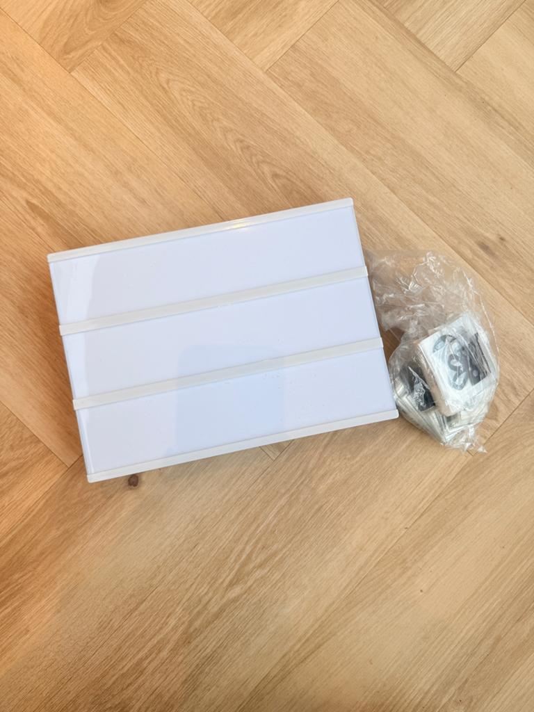 Lichtbord met complete letterset en Sinterklaas extra's, Kunststof, Ophalen of Verzenden, Zo goed als nieuw, Modern