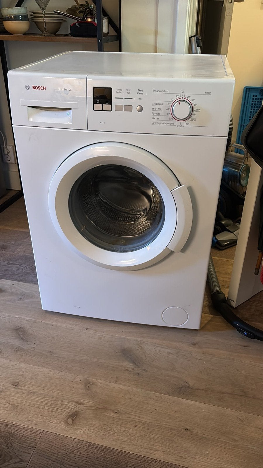Bosch Serie 2 Wasmachine - Wit, Goede Staat, Ophalen, 6 tot 8 kg, Gebruikt, Voorlader