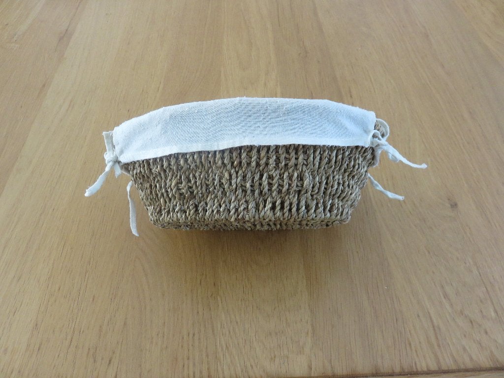Broodmandje riet i.g.st., Verzenden, Gebruikt, Natuurlijk materiaal, Beige
