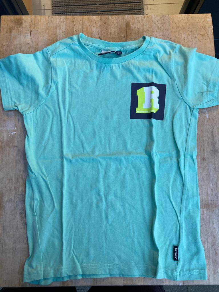 Retour shirt maat 140, Kinderen en Baby's, Kinderkleding | Maat 140, Ophalen of Verzenden, Zo goed als nieuw, Jongen, Shirt of Longsleeve