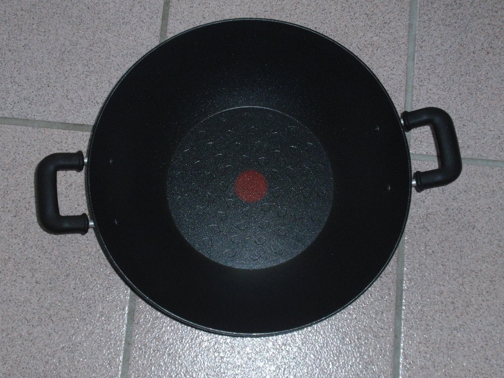 wok, Ophalen of Verzenden, Zo goed als nieuw, Gietijzer, Wok