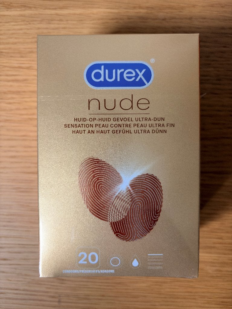 Durex Nude condooms - doos 20 stuks - THT 3-2027, Ophalen of Verzenden, Nieuw, Overige typen