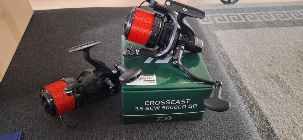 daiwa crosscast 35 scw 5000ld qd, Ophalen of Verzenden, Zo goed als nieuw, Molen