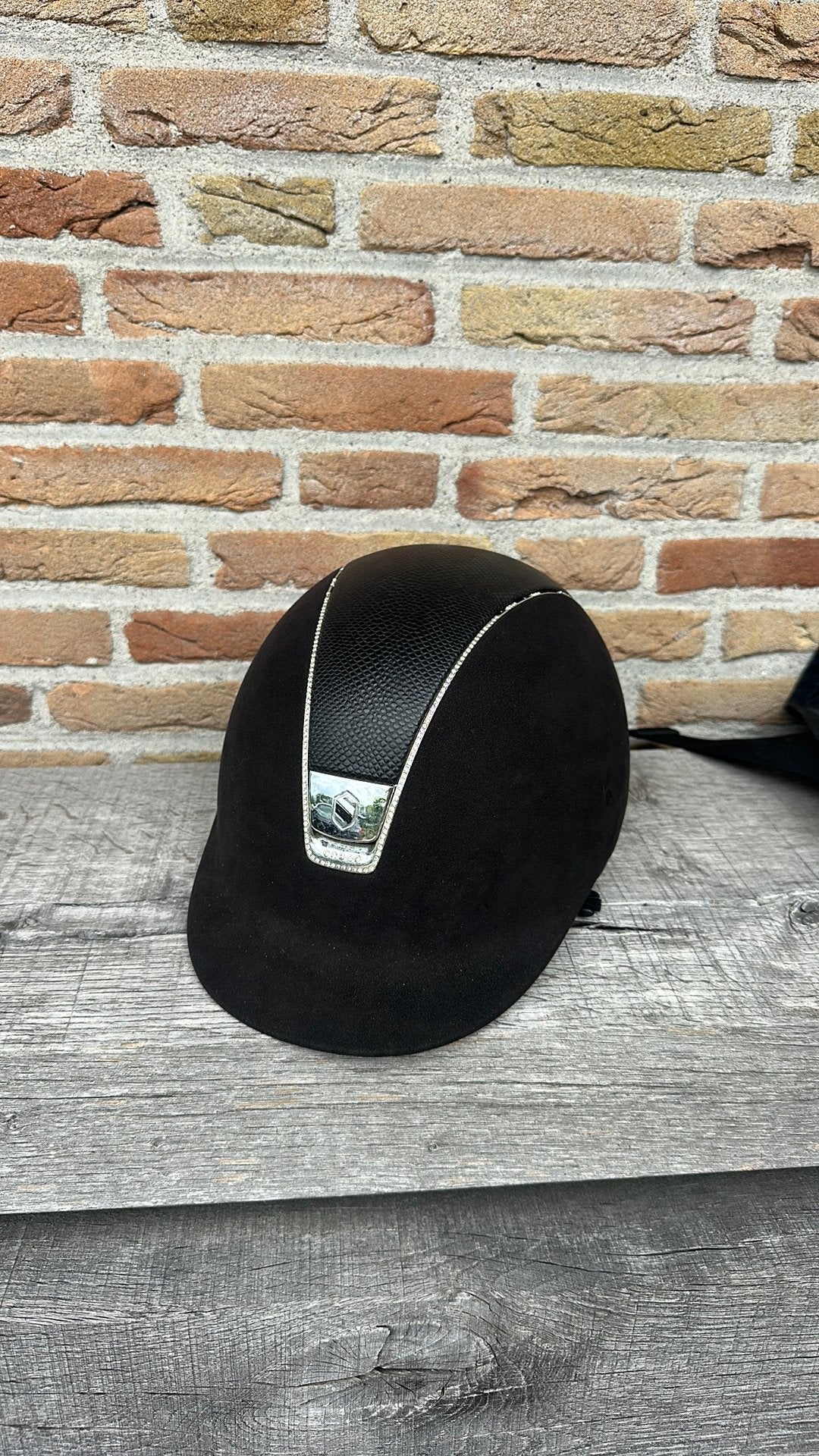 Tk: Samshield cap zwart, maat L, Dieren en Toebehoren, Paardrijkleding, Ophalen of Verzenden, Gebruikt, Dressuur, Samshield