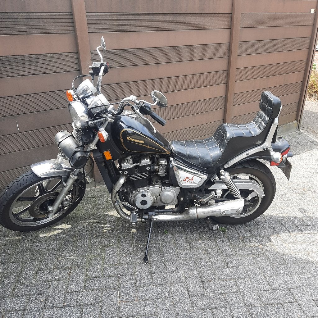 Motor Kawasaki 454 Chopper, 450 cc, 2 cilinders, Chopper, Gebruikt
