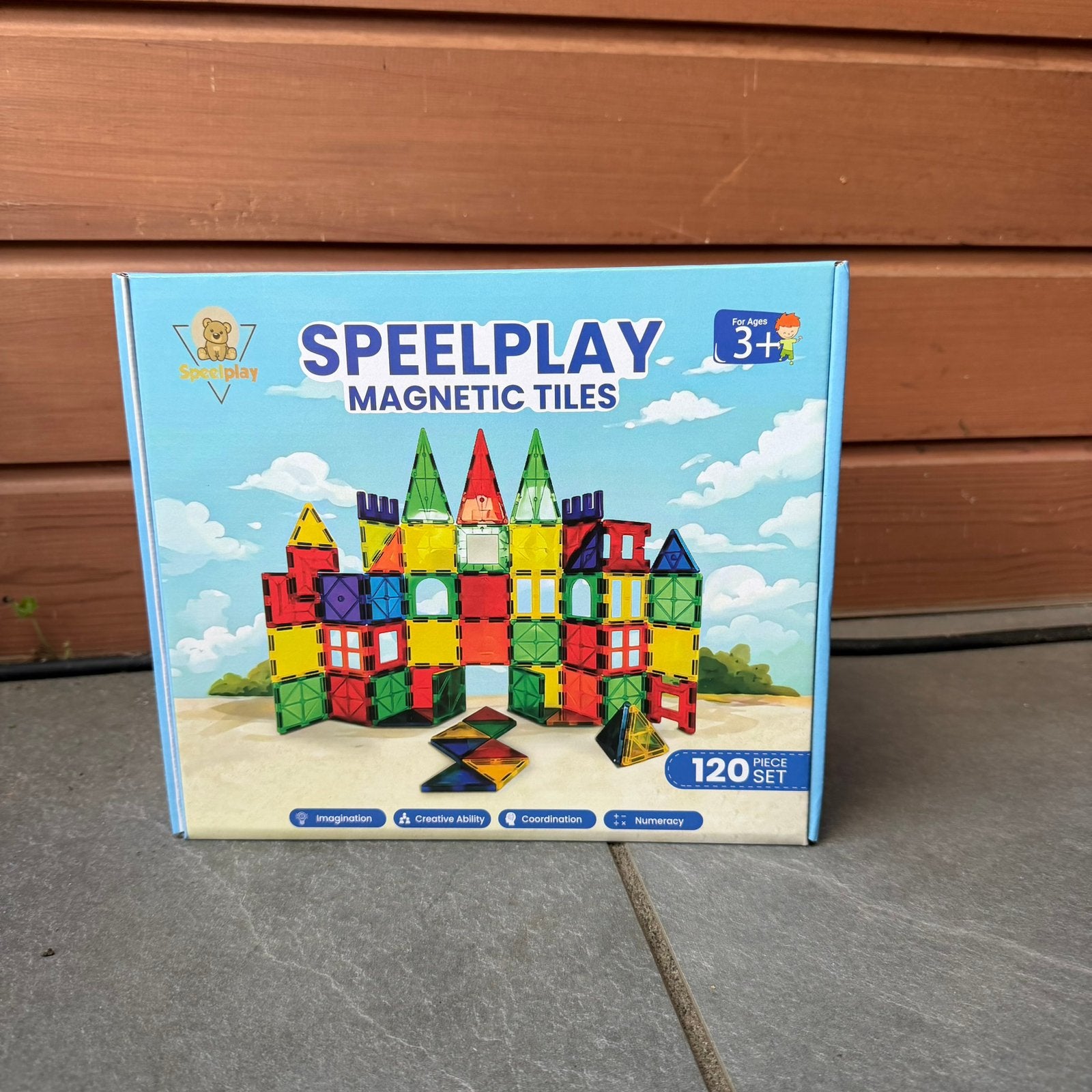 Speelplay Magnetic Tiles 120 Stuks | Magnetische Bouwtegels, Ophalen of Verzenden, Nieuw, Overige merken