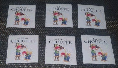 la chouffe stickers €1.50 per stuk, Ophalen of Verzenden, Nieuw, Overige merken