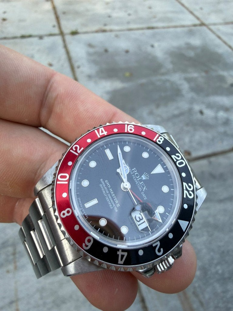Rolex GMT-Master II – Vintage – Rood/Zwart, Staal, Rolex, Polshorloge, Ophalen of Verzenden