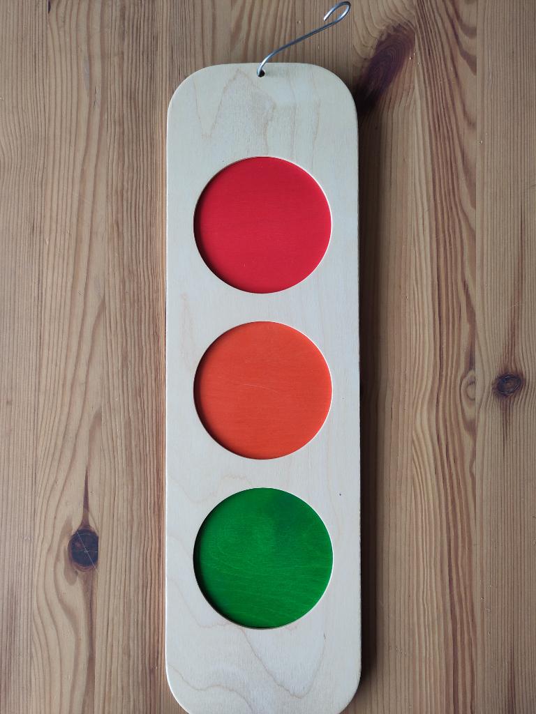 Houten stoplicht, Ophalen of Verzenden, Zo goed als nieuw