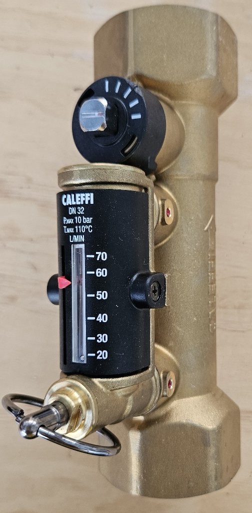 Caleffi warmtepomp flow meter nieuw in doos, Ophalen of Verzenden, Nieuw, Koper, Overige typen