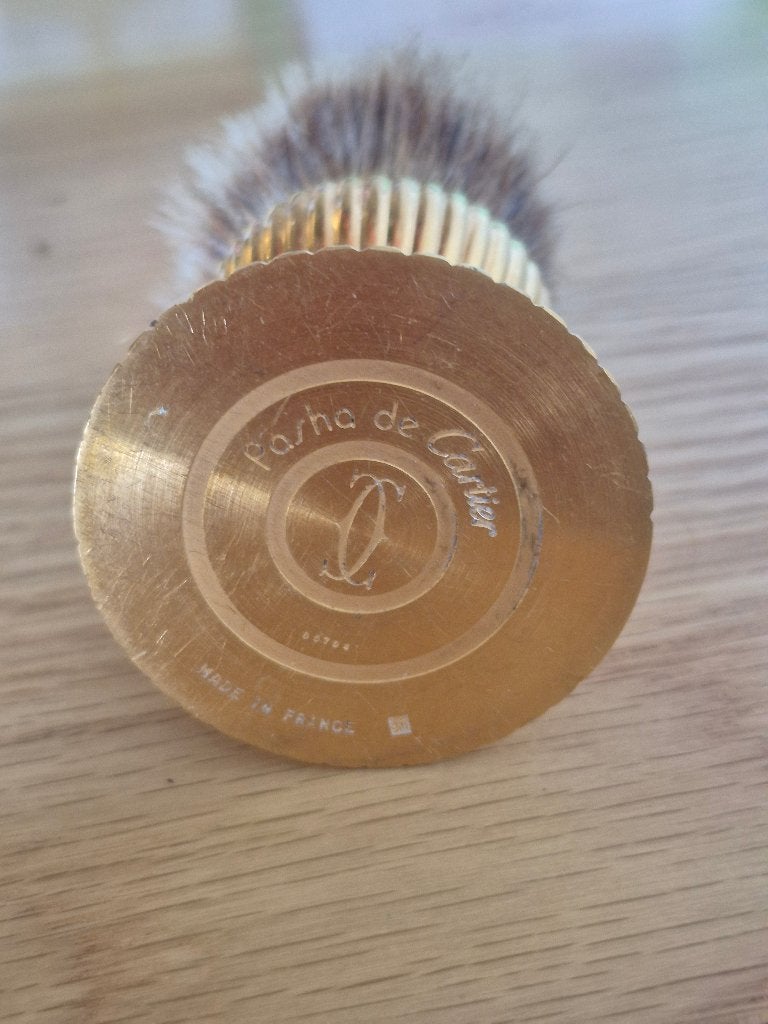 Vintage Pasha de Cartier scheerkwast - Made in France, Ophalen of Verzenden, Gebruikt, Gehele gezicht, Verzorging