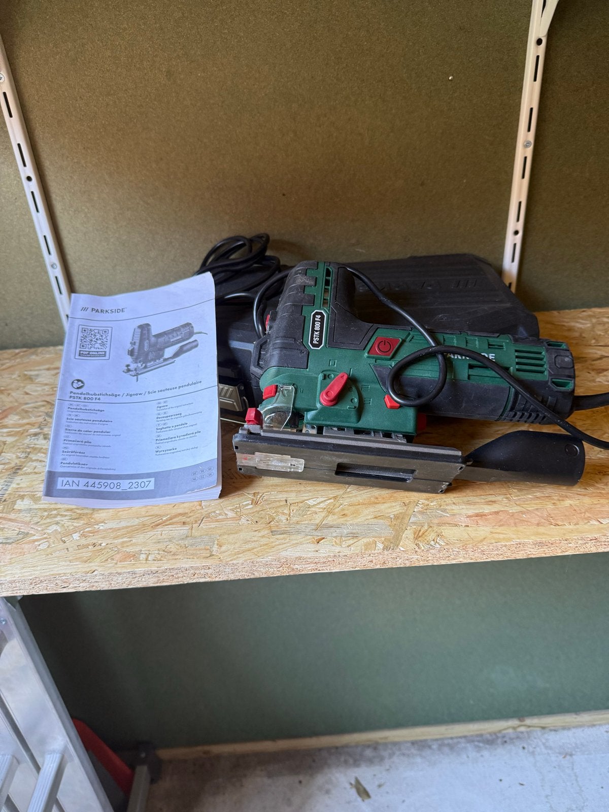 Parkside Decoupeerzaag PSTK 800 F4 met koffer, Ophalen, Gebruikt, 600 tot 1200 watt, Decoupeerzaag