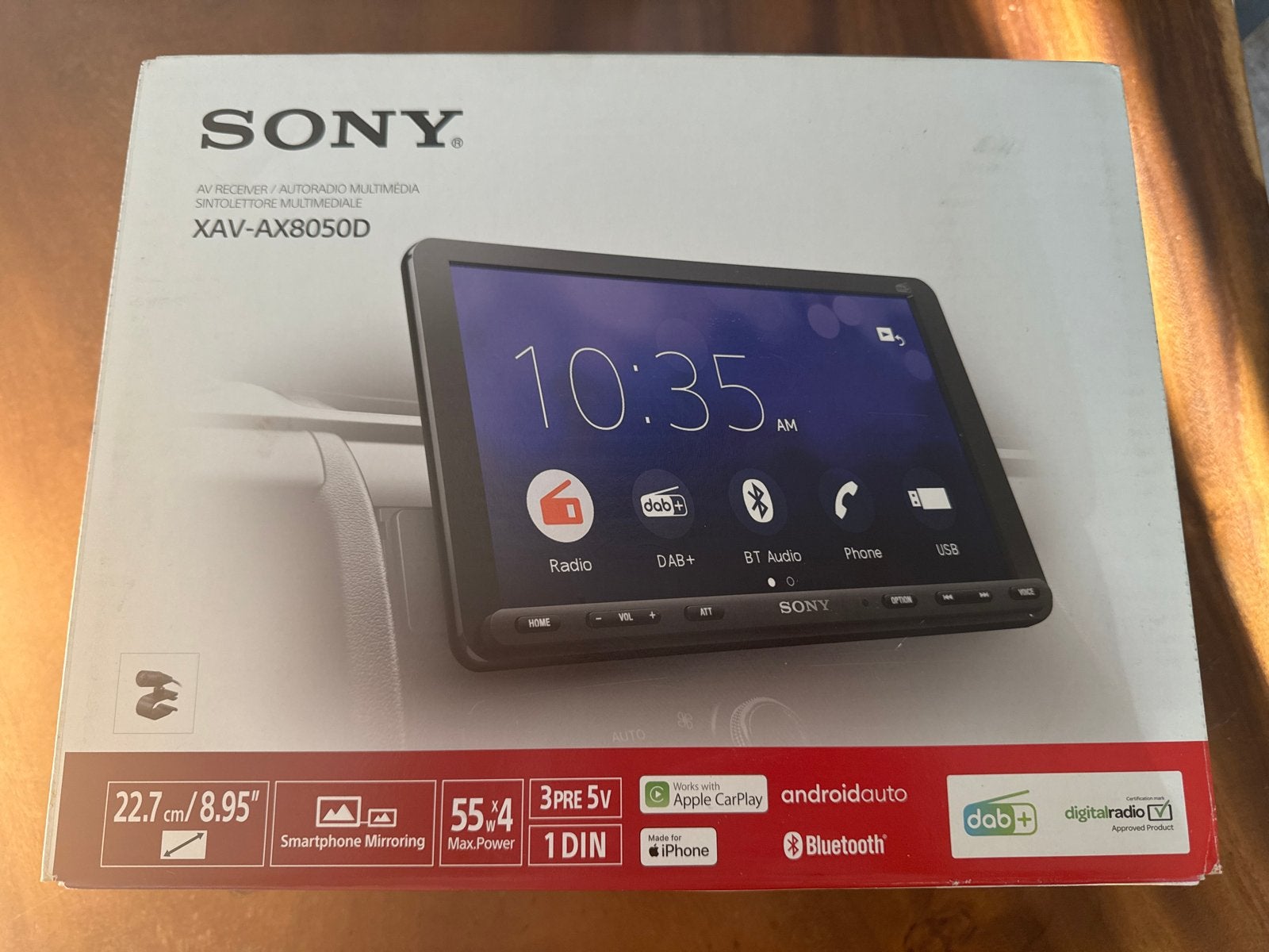 Sony XAV-AX8050D AV Receiver met Apple CarPlay/Android Auto, Ophalen of Verzenden, Zo goed als nieuw