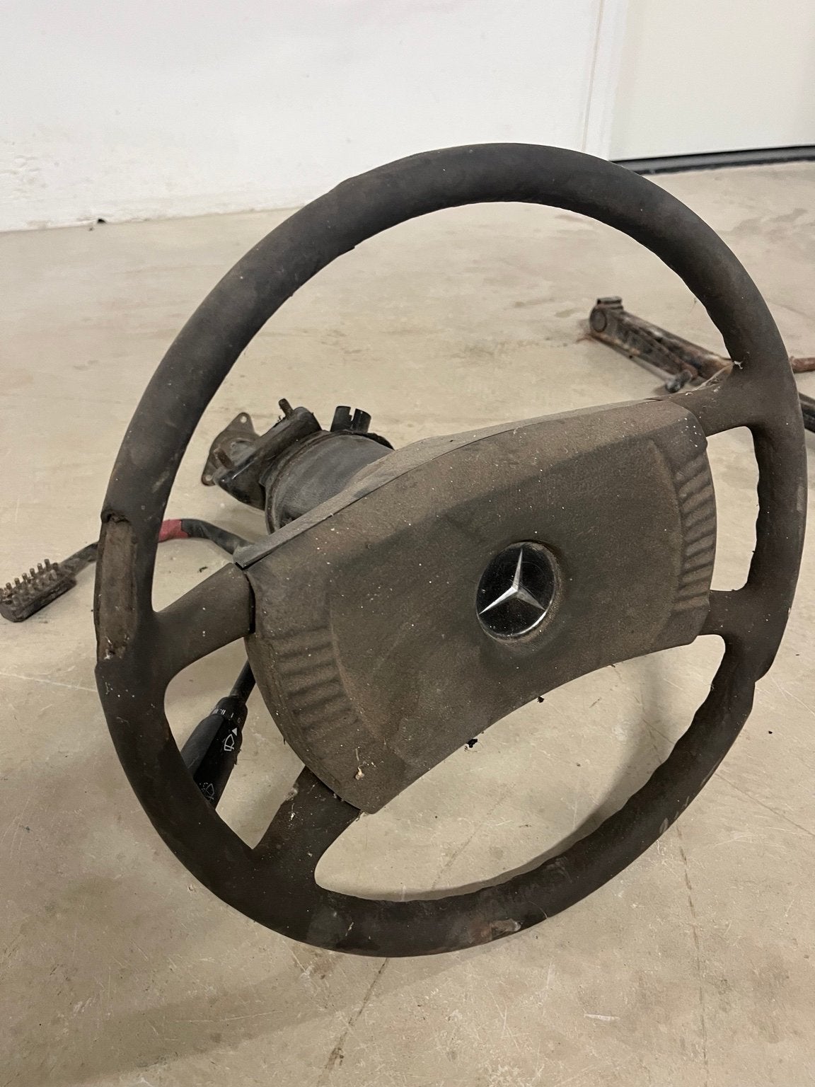 Mercedes-Benz W123 stuurwiel met stuurkolom, Auto-onderdelen, Ophalen of Verzenden, Gebruikt, Mercedes-Benz