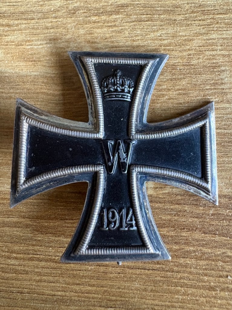 WO1 WW1 Duitse EK1 1914 Ijzeren Kruis KO, Ophalen of Verzenden, Landmacht, Duitsland, Lintje, Medaille of Wings