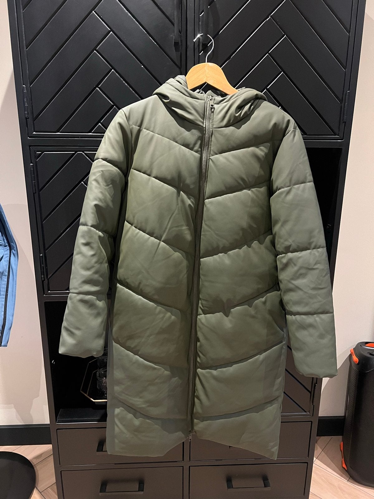 JDY Lange Puffer Jas - Zo goed als nieuw - Maat M, Ophalen of Verzenden, Zo goed als nieuw, Maat 38/40 (M), Groen