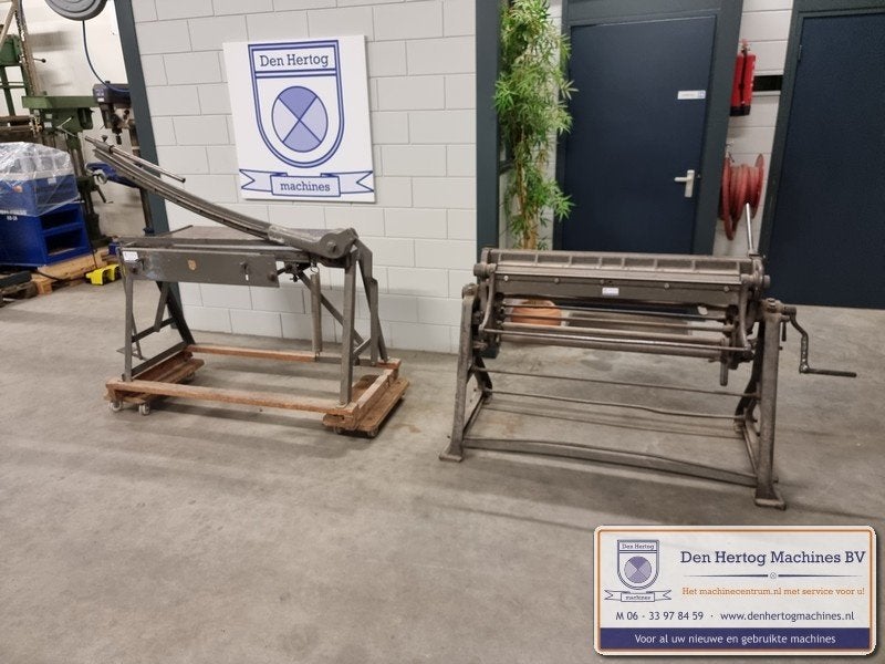 Zinkstraat zetbank slagschaar wals kraalmachine 1m gebruikt, Ophalen, Gebruikt