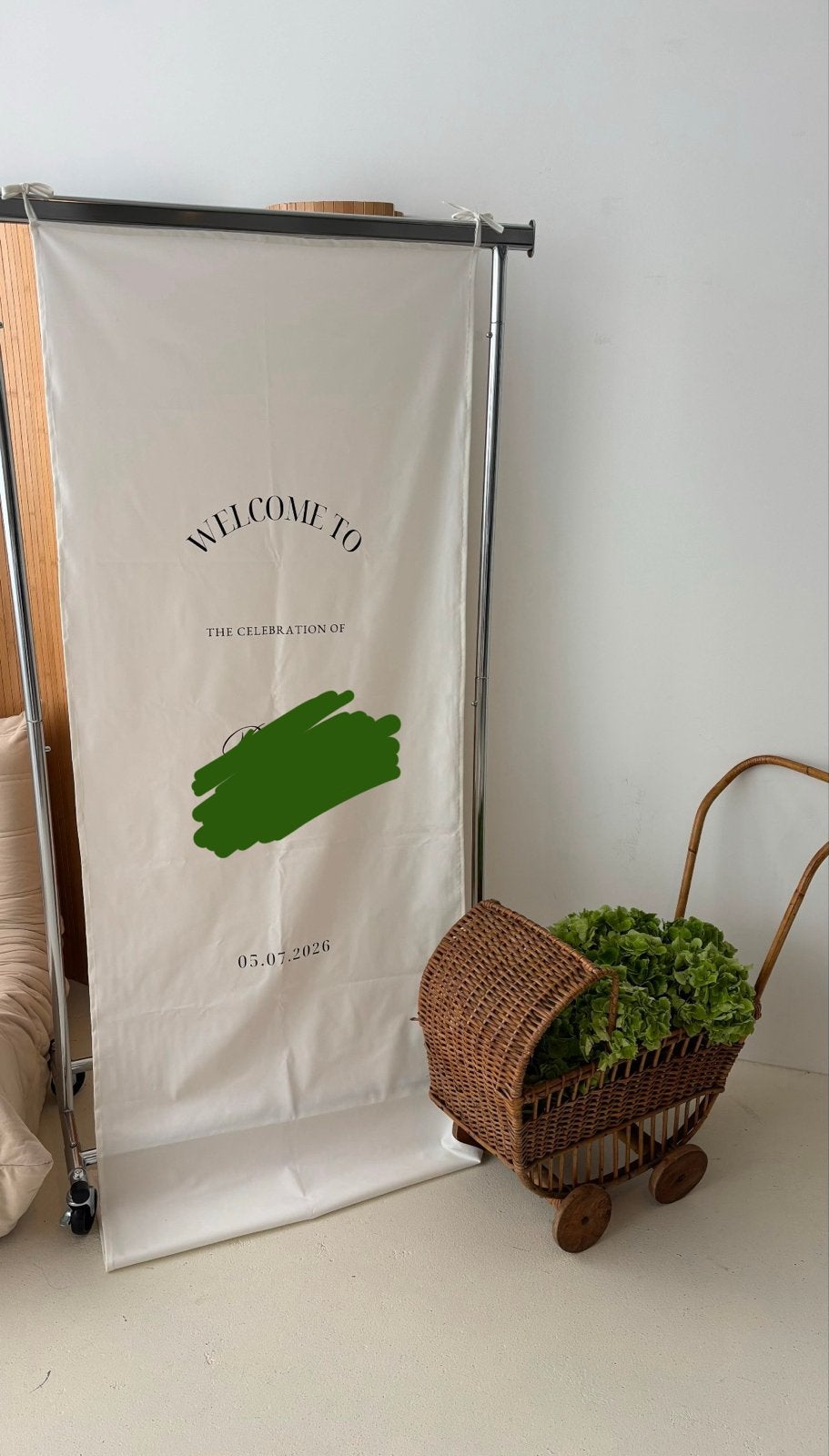 Rotan babywiegje - decoratief of voor poppen, Ophalen, Gebruikt, Wieg