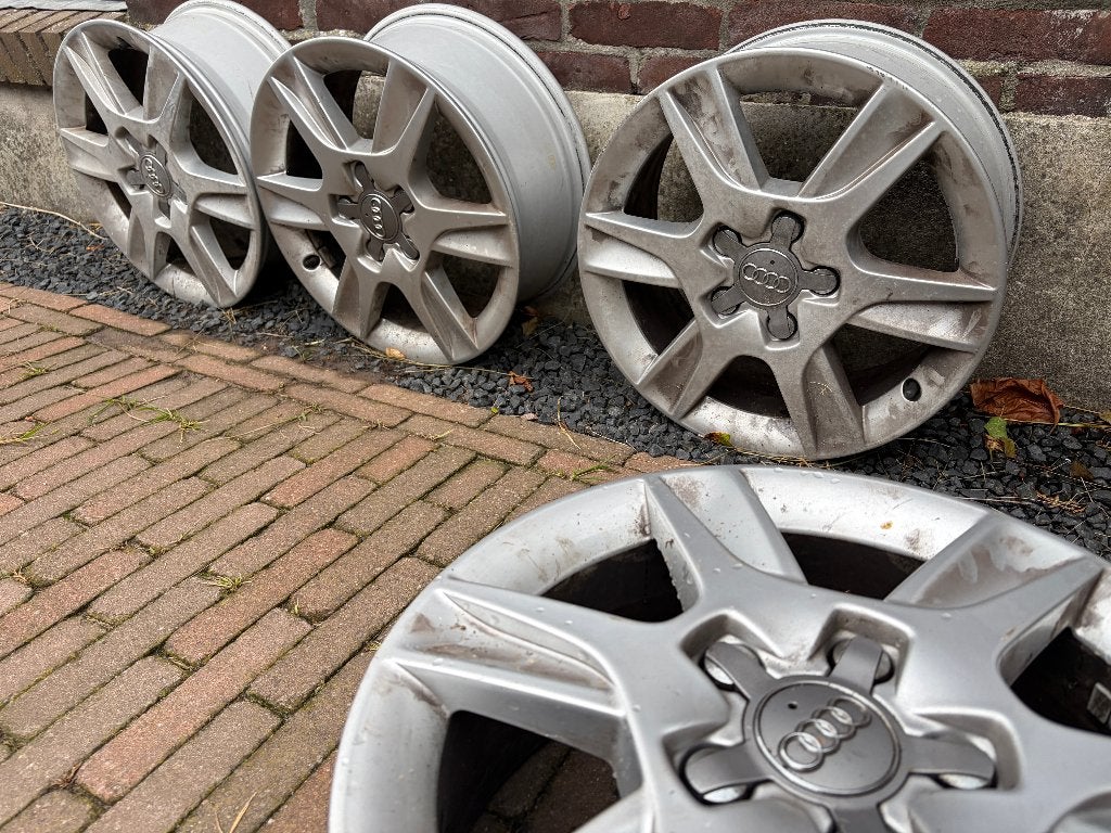 Originele Audi S-line velgen, Auto-onderdelen, Banden en Velgen, Gebruikt, Velg(en), All Season, Personenwagen